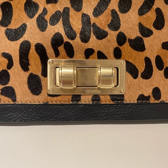 BCBGMaxazria Sophia leopard print faux fur purse - Picture 3 of 7